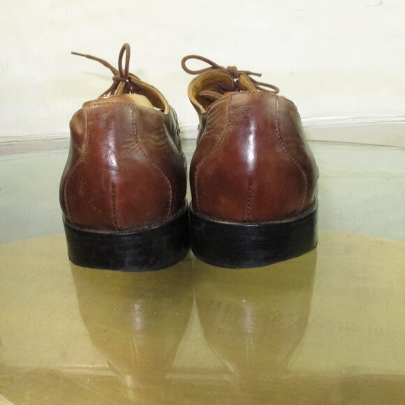 Mercanti Fiorentini Men\'s Oxfords Brown Leather Made In Italy Size 11 main image 5
